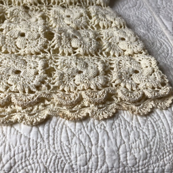 Vintage 1970’s Handmade crochet flower dress EUC - Picture 6 of 9